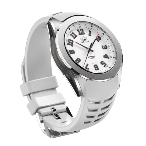 Biały zegarek Arach A93H
