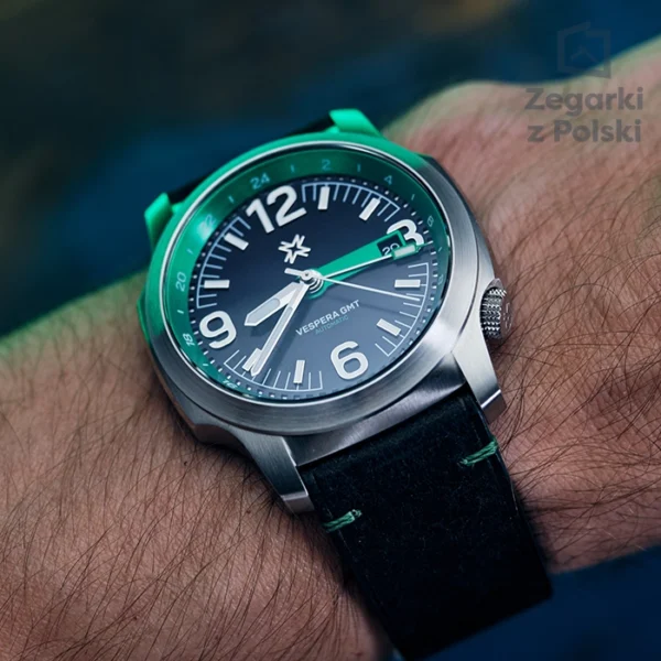 Zegarek męski Nadir Vespera GMT Green