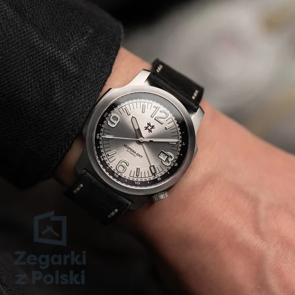 Zegarek męski Nadir Vespera GMT Silver