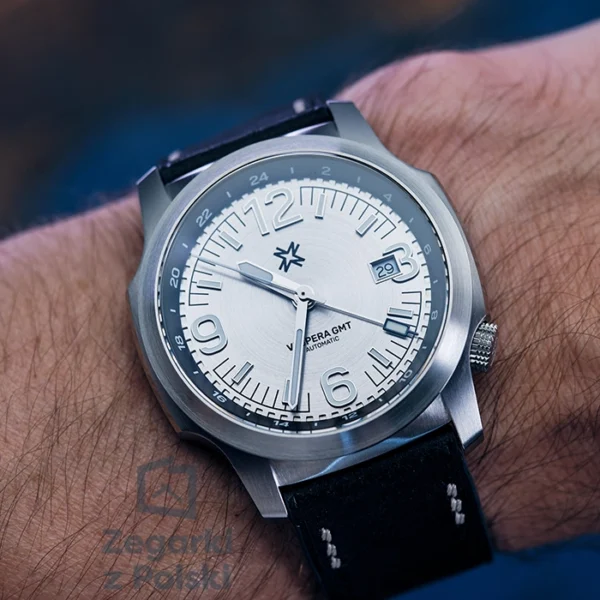 Zegarek męski Nadir Vespera GMT Silver