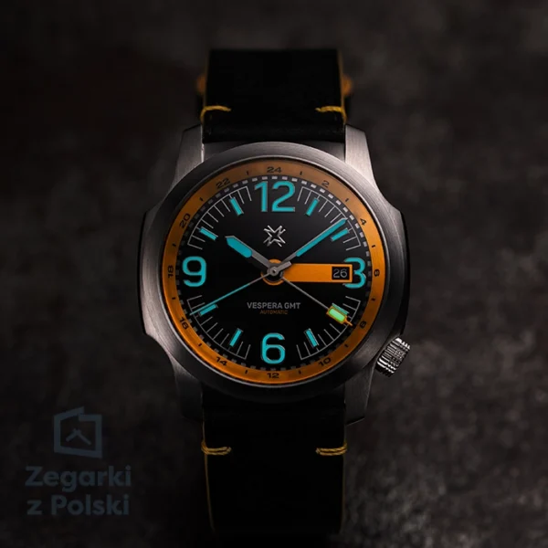 Zegarek męski Nadir Vespera GMT Yellow luma