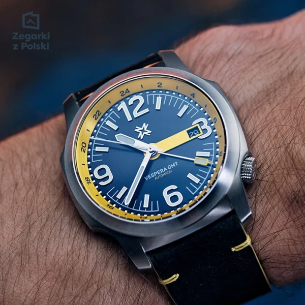 Zegarek męski Nadir Vespera GMT Yellow